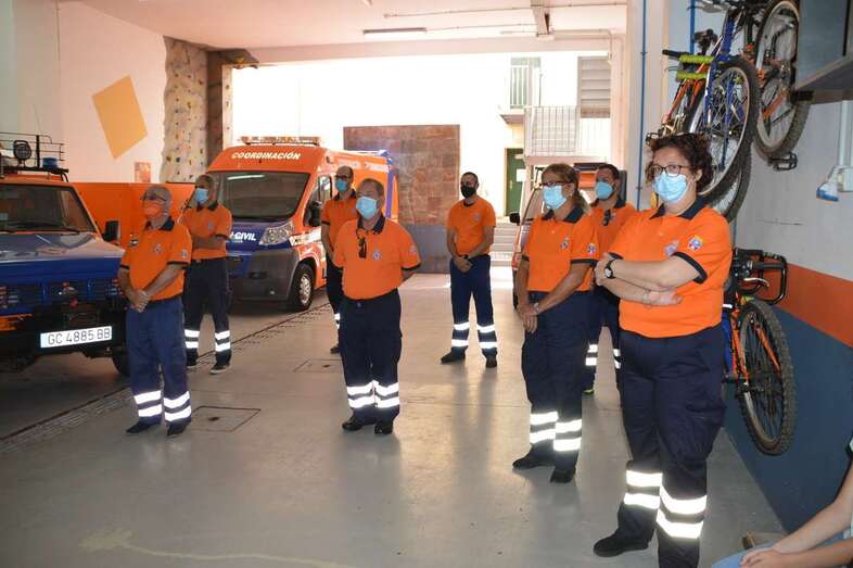 Miembros de Protección Civil de Telde/TA.